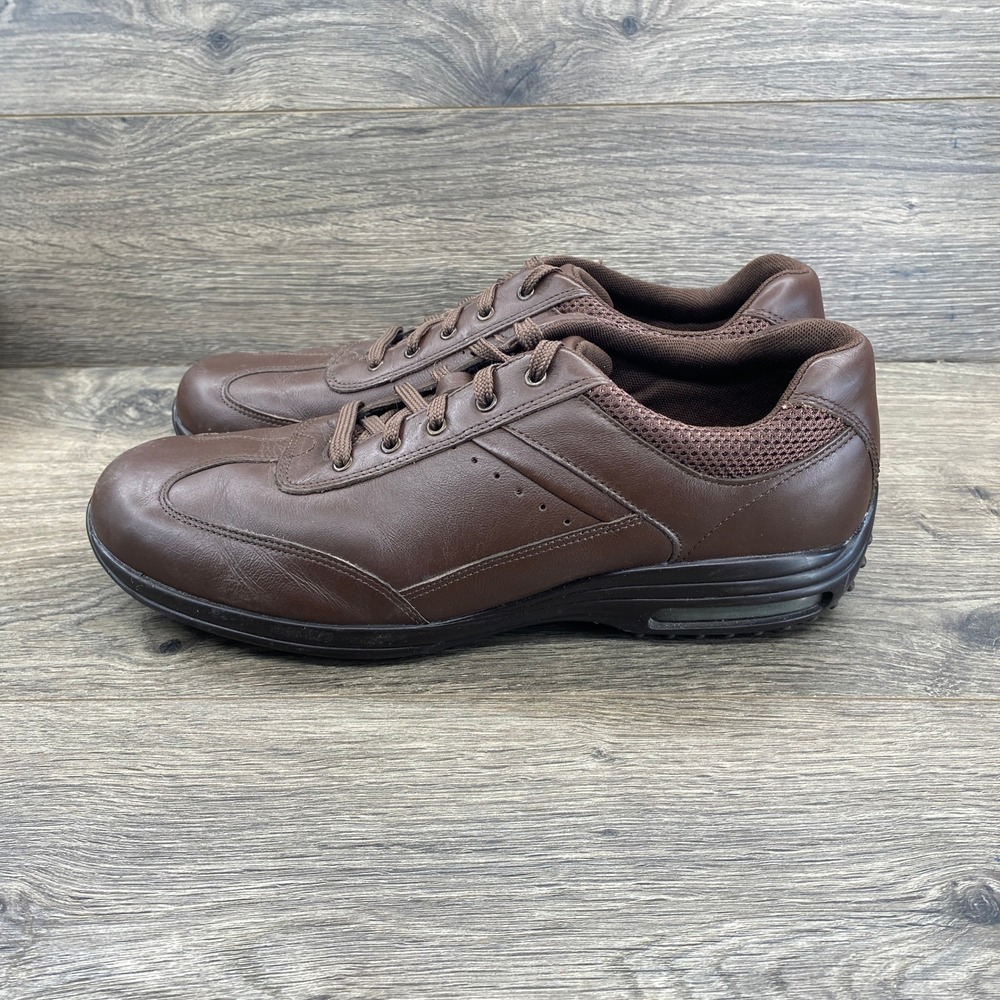 Rockport Mens K72694 Brown Leather adiPRENE by adidas Walking Shoes 10.5 M